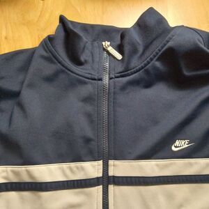 Vintage 90s Nike Logo Striped Track Jacket